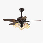Blossom Breeze Vintage Floral Ceiling Fan Light