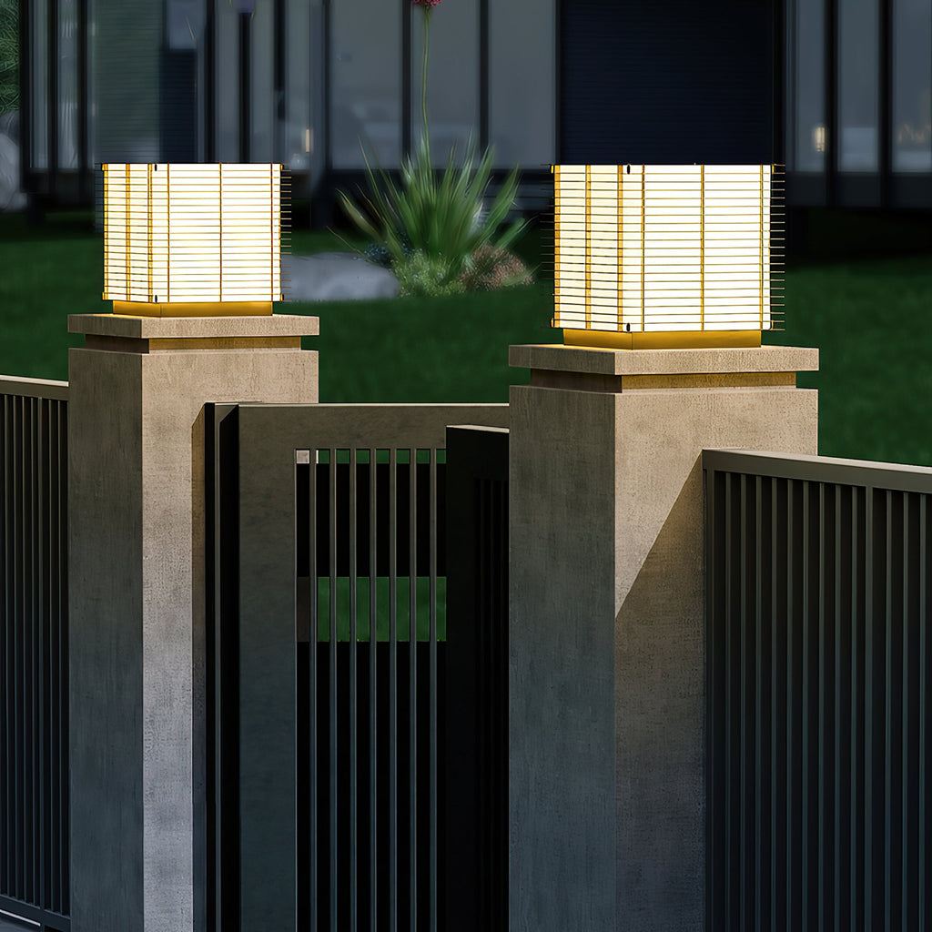 Grid Louvered Garden Light