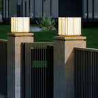 Grid Louvered Garden Light