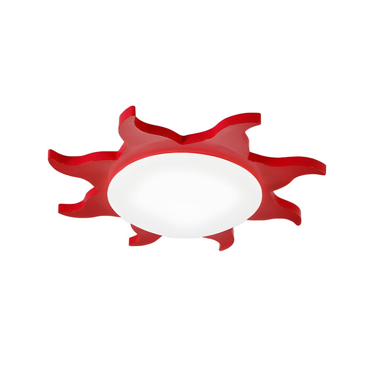 Playful Sun Halo Flush Ceiling Light