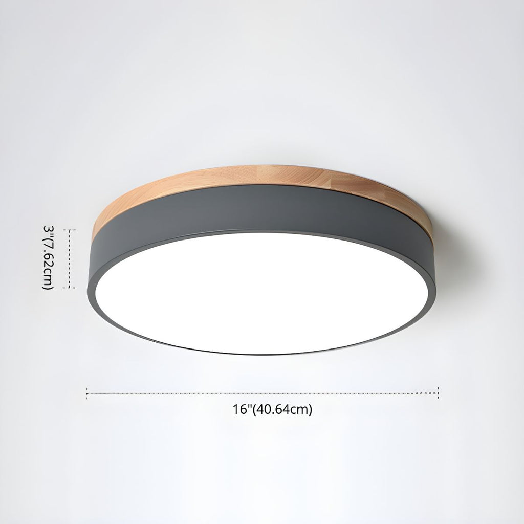 Modern Macaron Drum Ceiling Light