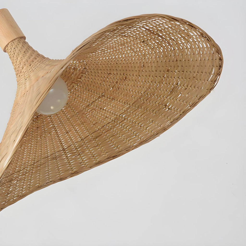 Asia Style Beige Bamboo Pendant Light