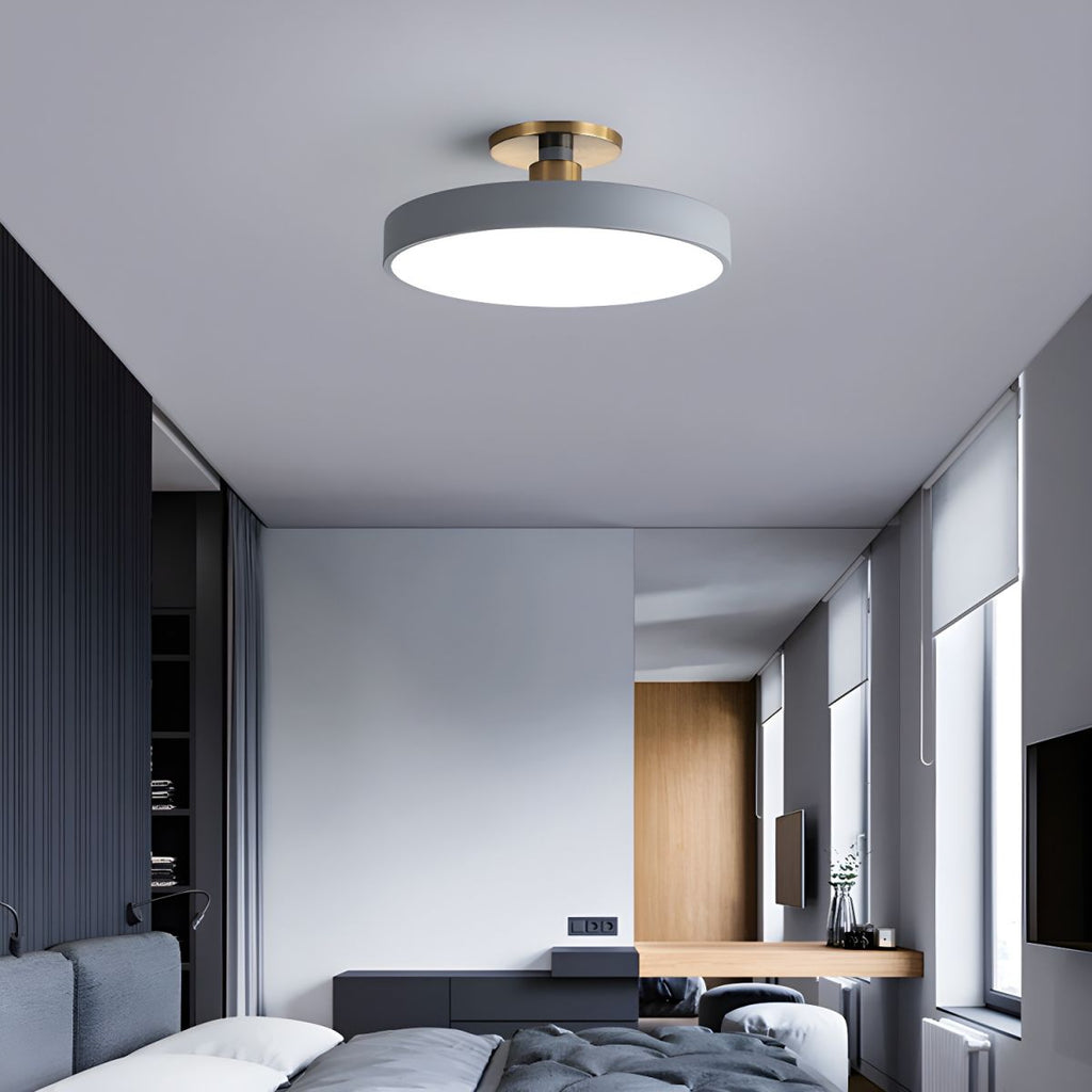 Modern Macaron Semi Flush Mount
