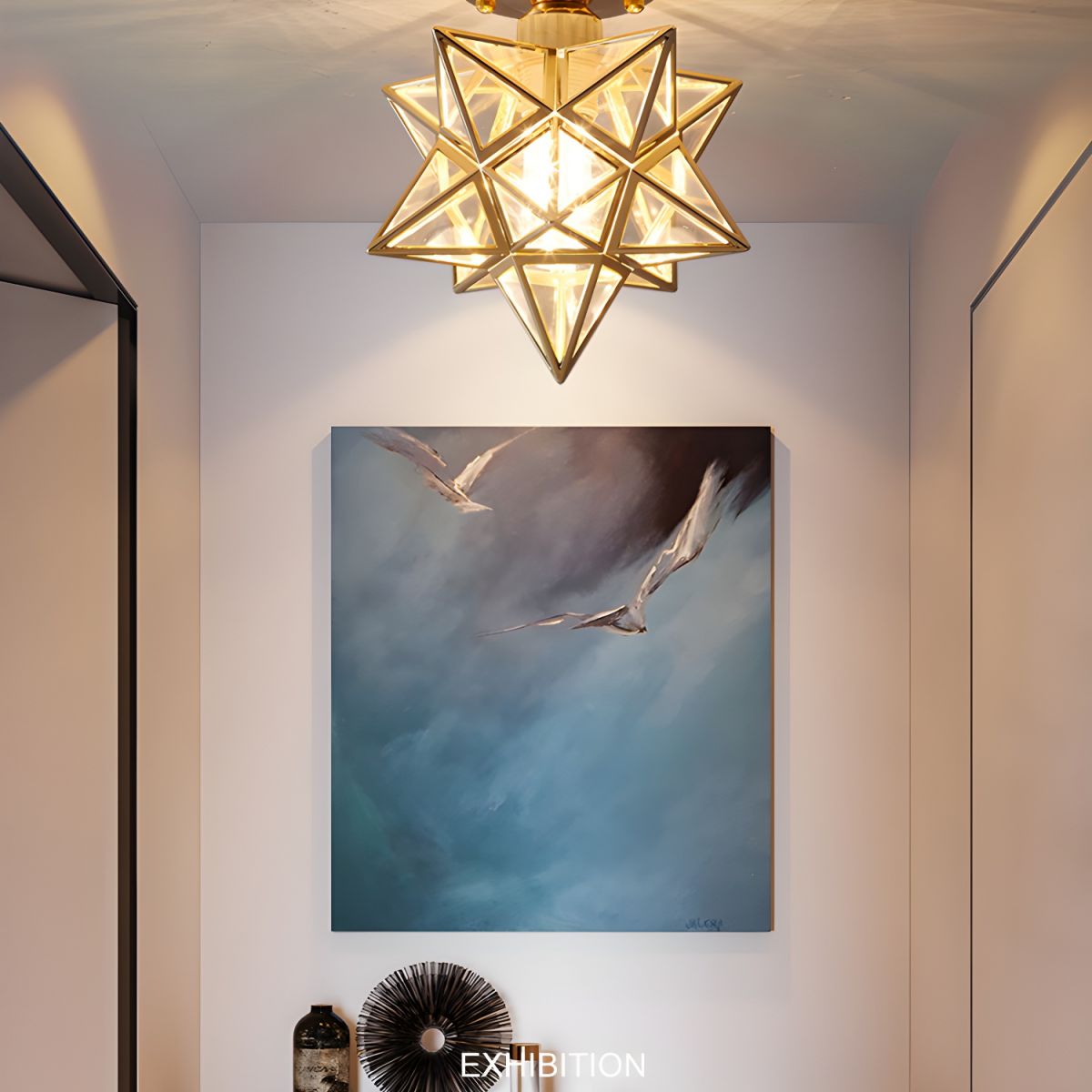 Colonial Star Semi-Flush Mount