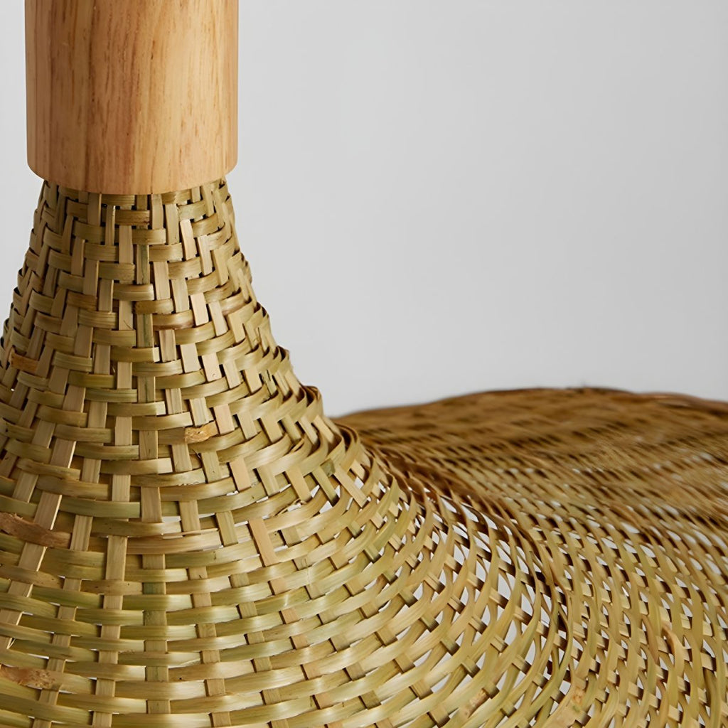 Asia Style Beige Bamboo Pendant Light
