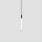 Sleek Black White Acrylic Tube Pendant