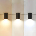 Architectural Matte Black Cylinder Flush Mount