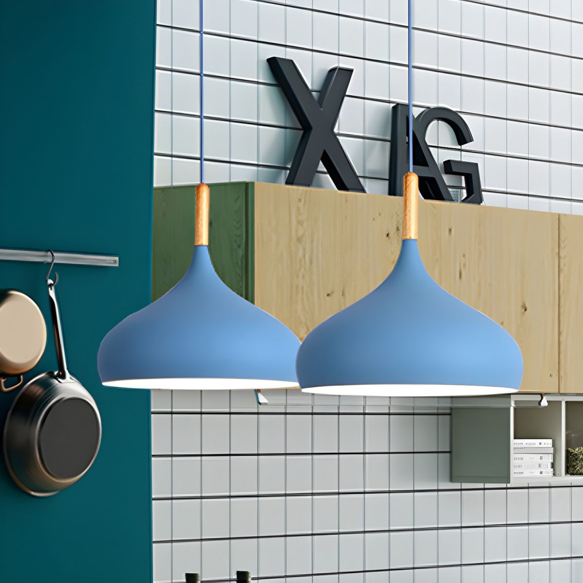 Nordic Metal Teardrop Flush Light