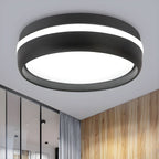 Modern Drum Flush Mount Ceiling Light