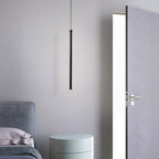 Tubular Black Cylinder Hanging Light