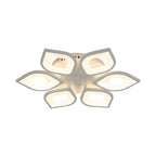 Ethereal Leaf Halo Flush Ceiling Light