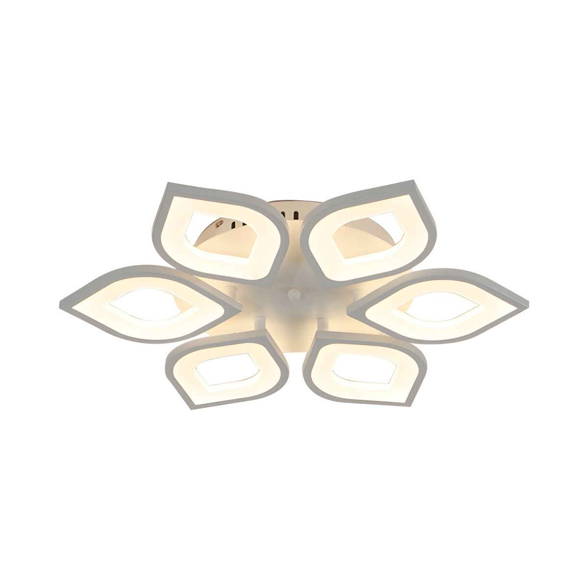 Ethereal Leaf Halo Flush Ceiling Light