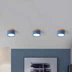 Sculpted Macaron Cylinder Ceiling Light