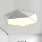 Geometric Metal Flush Mount Ceiling Fixture