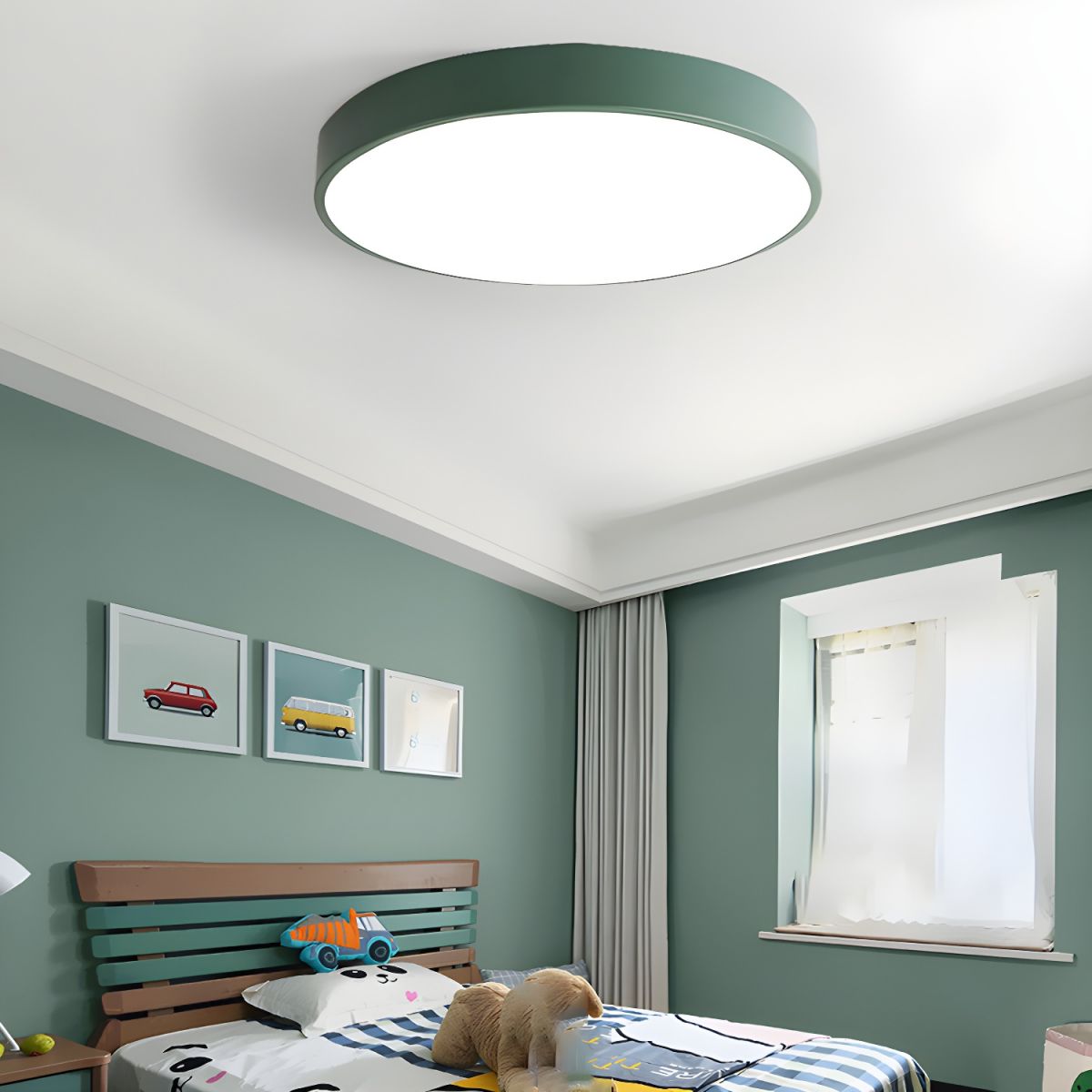 Sculpted Nordic Halo Ceiling Light