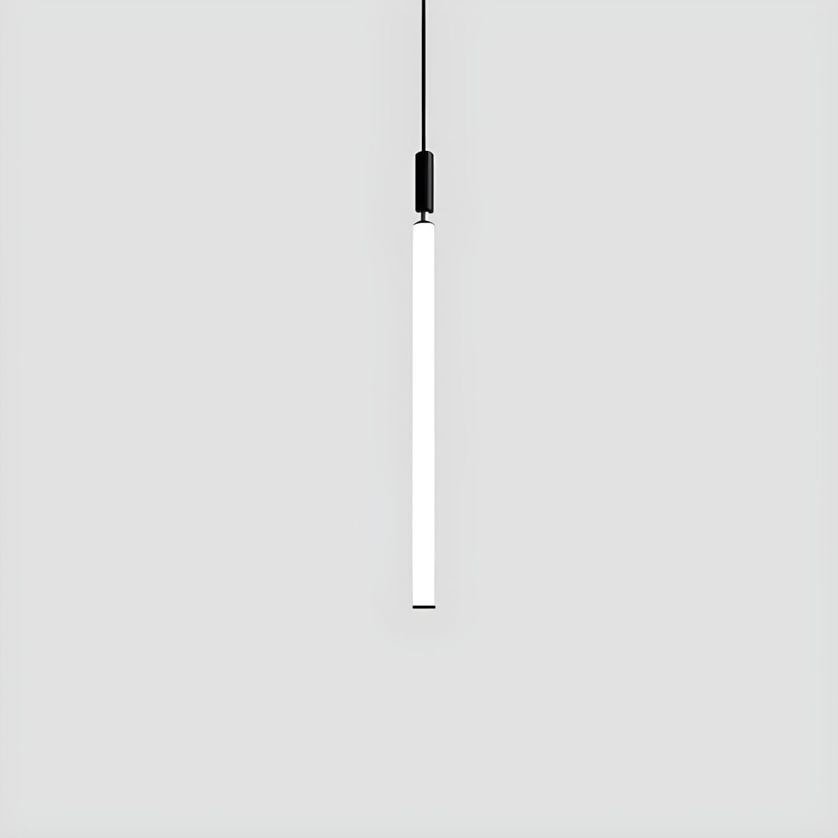 Sleek Black White Acrylic Tube Pendant