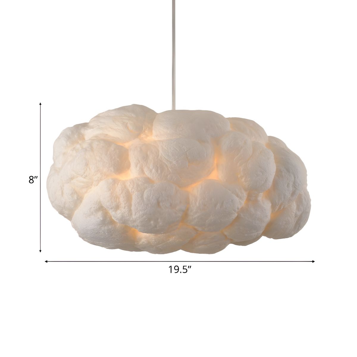 Luminous Cotton Cloud Pendant Light
