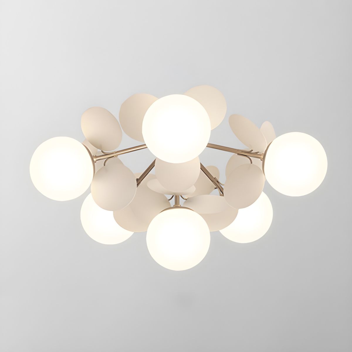 Modern Sputnik Semi Flush Mount Ceiling Light