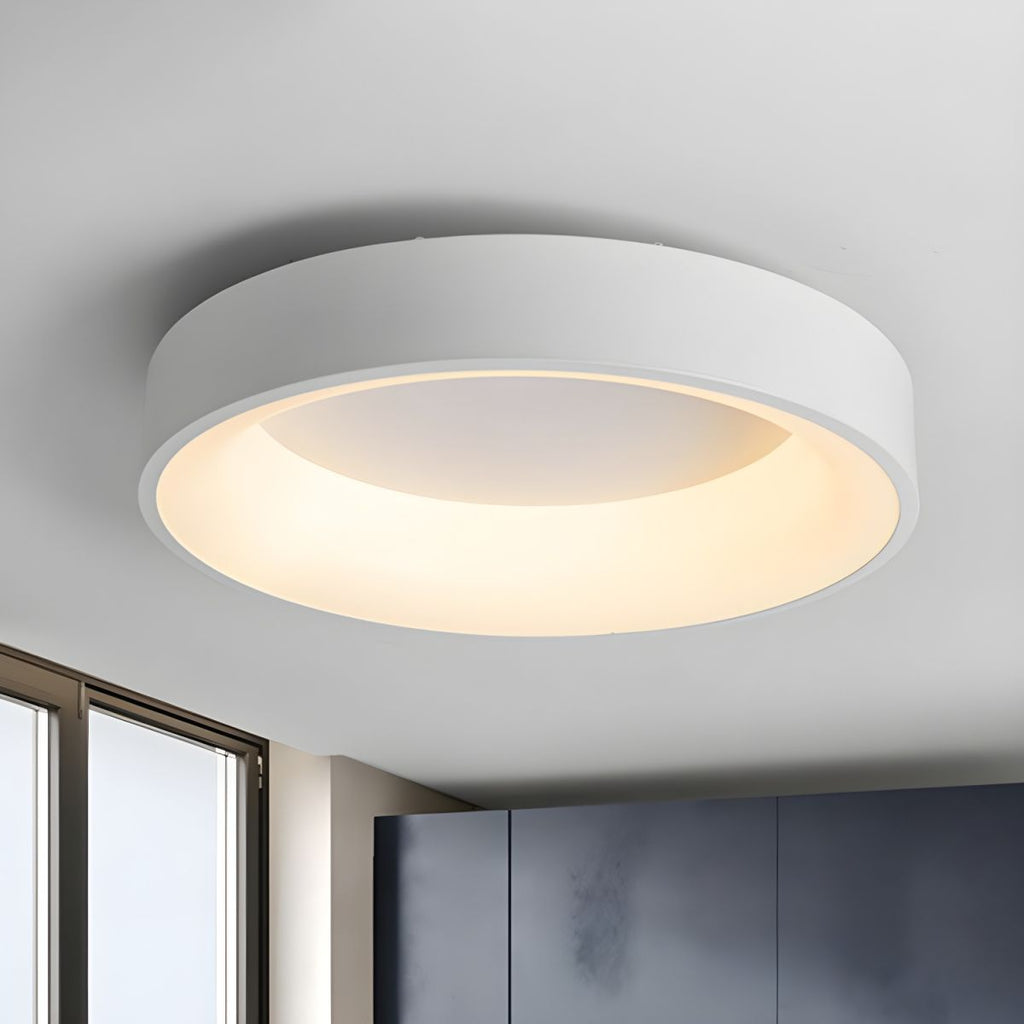 Elevated Round Diffused Ceiling Light