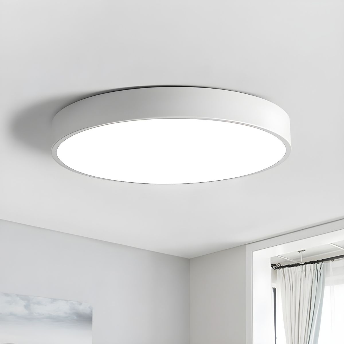 Slim Metallic Flush Ceiling Ring