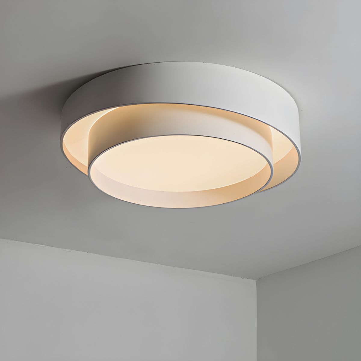 Nordic White Aluminum Ceiling Light