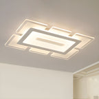 Modern Rectilinear Acrylic Flush Mount