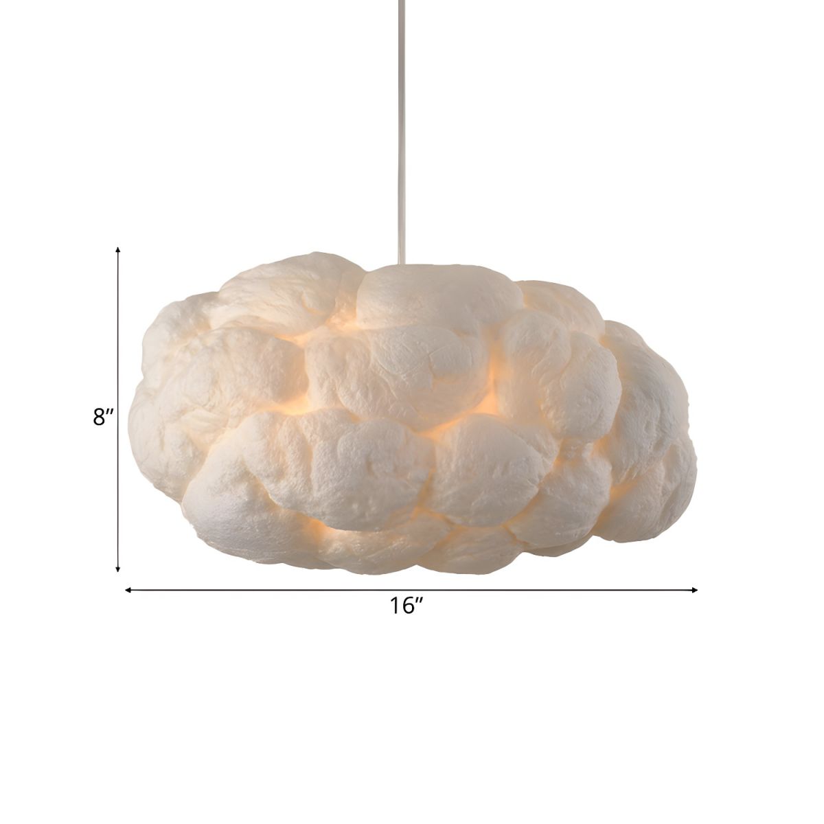 Luminous Cotton Cloud Pendant Light