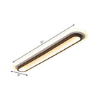 Oval Flush Light with Acrylic Glow
