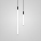 Sleek Black White Acrylic Tube Pendant