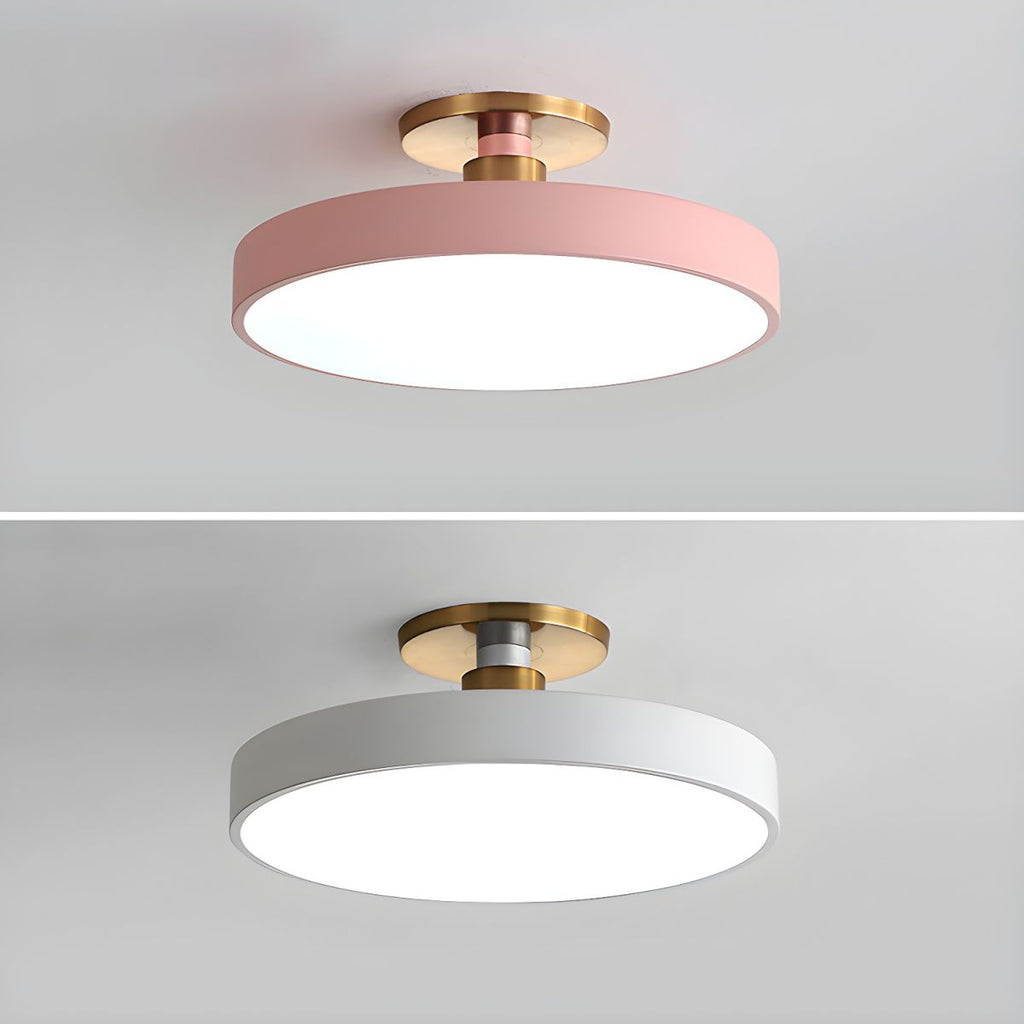Modern Macaron Semi Flush Mount