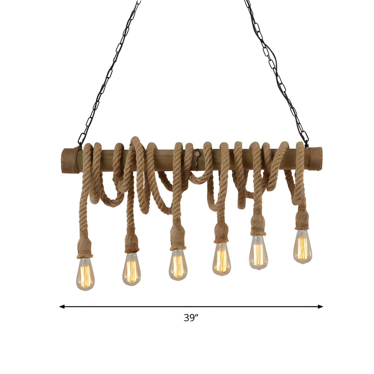 Artisan Rope Suspension Ceiling Light