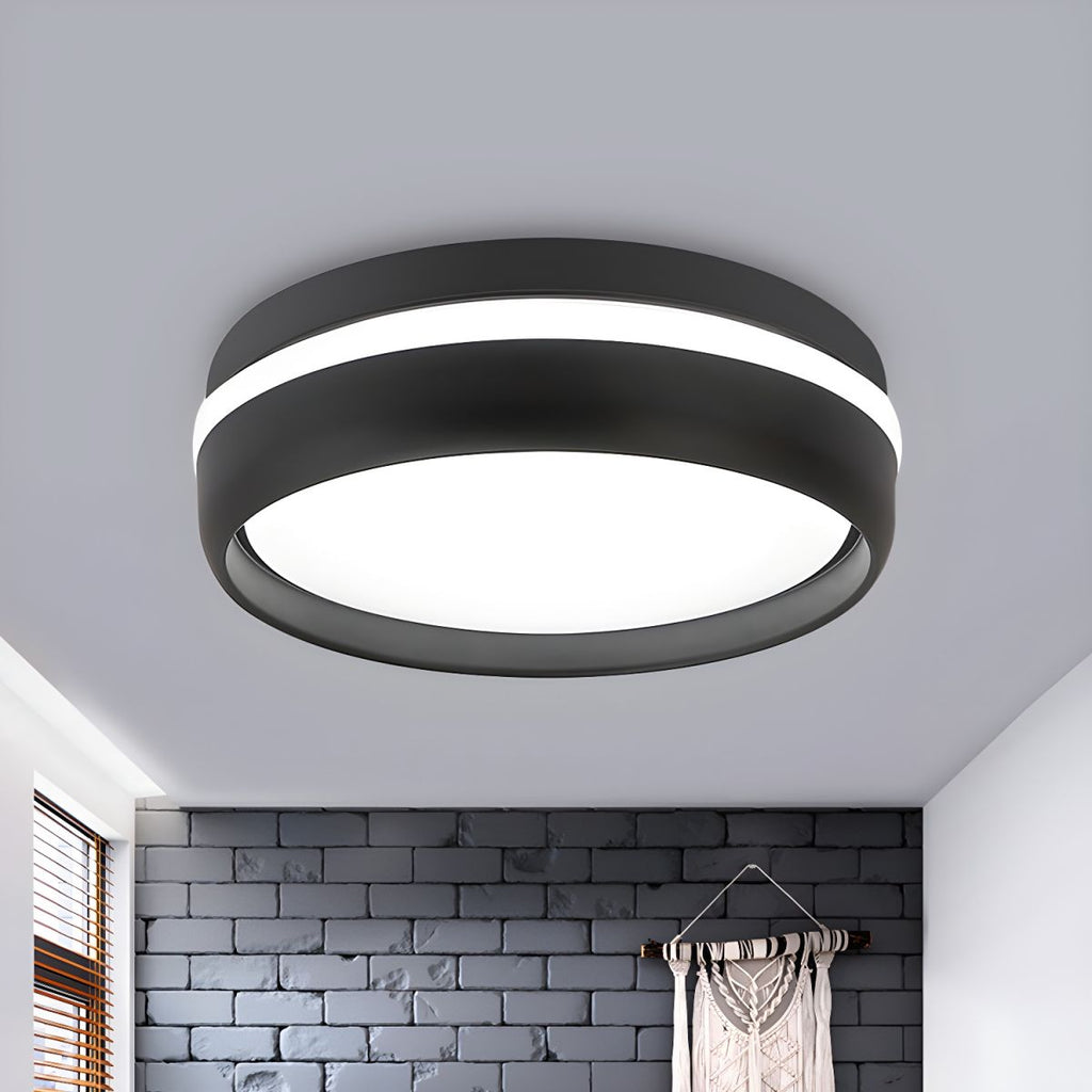 Modern Drum Flush Mount Ceiling Light