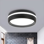 Modern Drum Flush Mount Ceiling Light