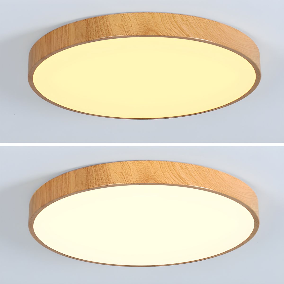 Minimalist Nordic Wood Halo Ceiling Sculpture
