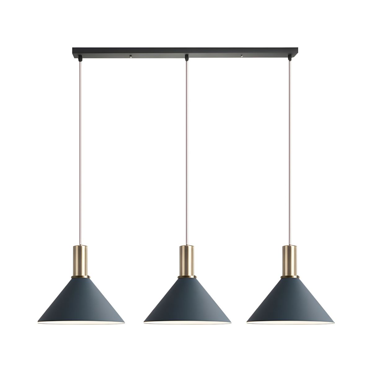 Contemporary Nordic 3-Light Cone Pendant