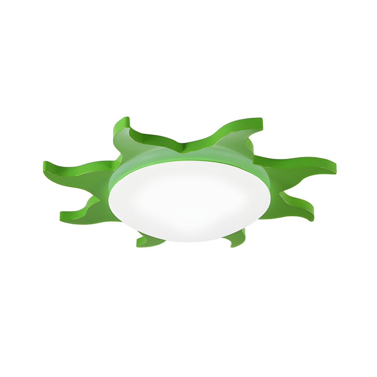Playful Sun Halo Flush Ceiling Light