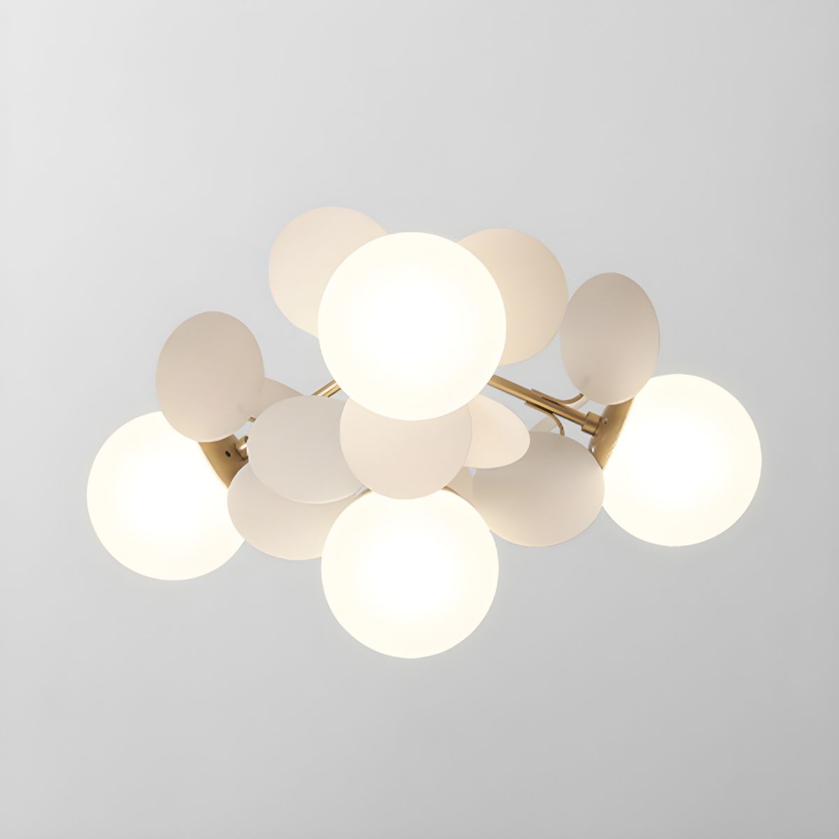 Modern Sputnik Semi Flush Mount Ceiling Light