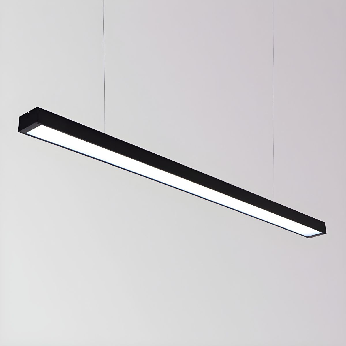 Sleek Architectural Metal Bar Pendant Light