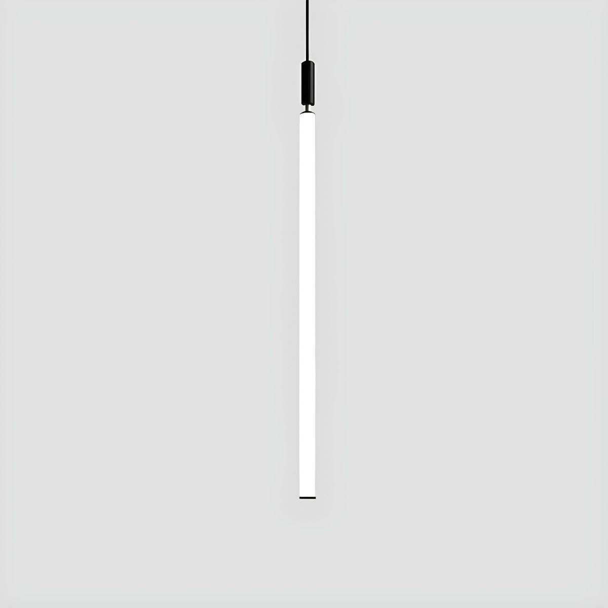 Sleek Black White Acrylic Tube Pendant
