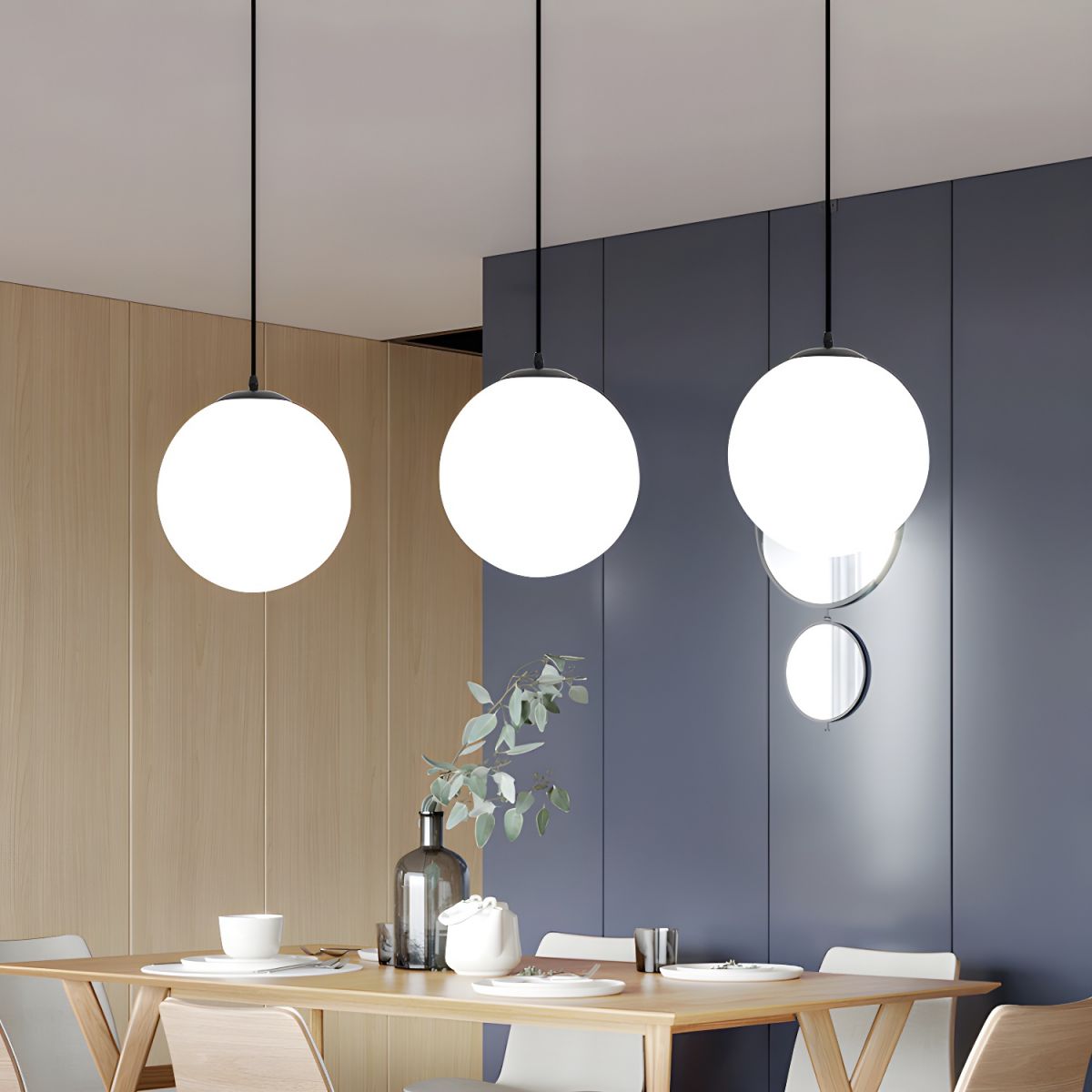 Sphere Globe Pendant Light Fixture
