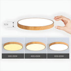 Minimalist Nordic Wood Halo Ceiling Sculpture