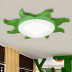 Playful Sun Halo Flush Ceiling Light