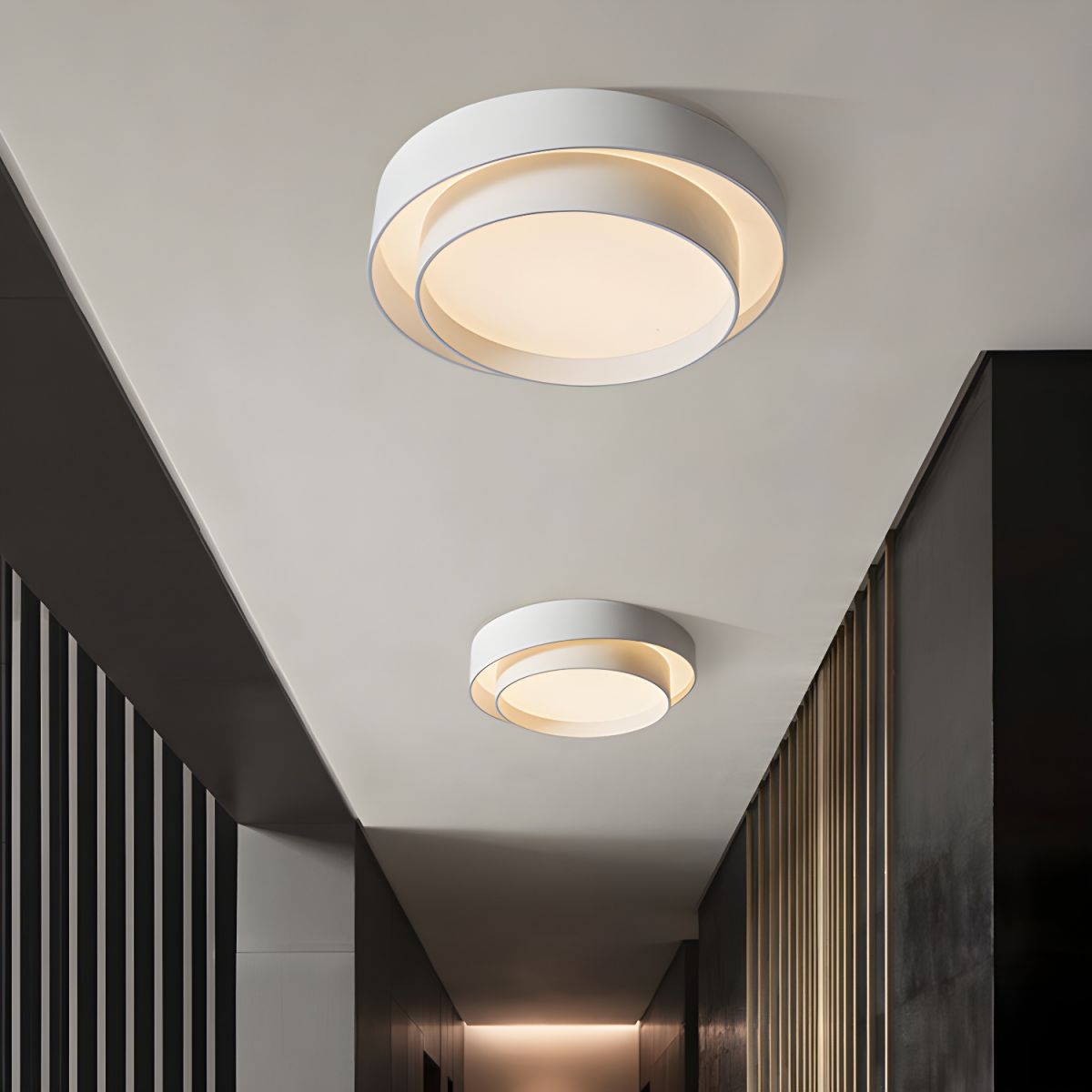 Nordic White Aluminum Ceiling Light