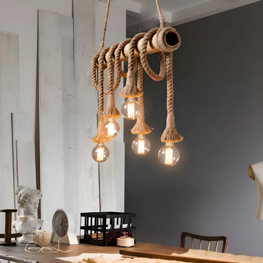 Artisan Rope Suspension Ceiling Light