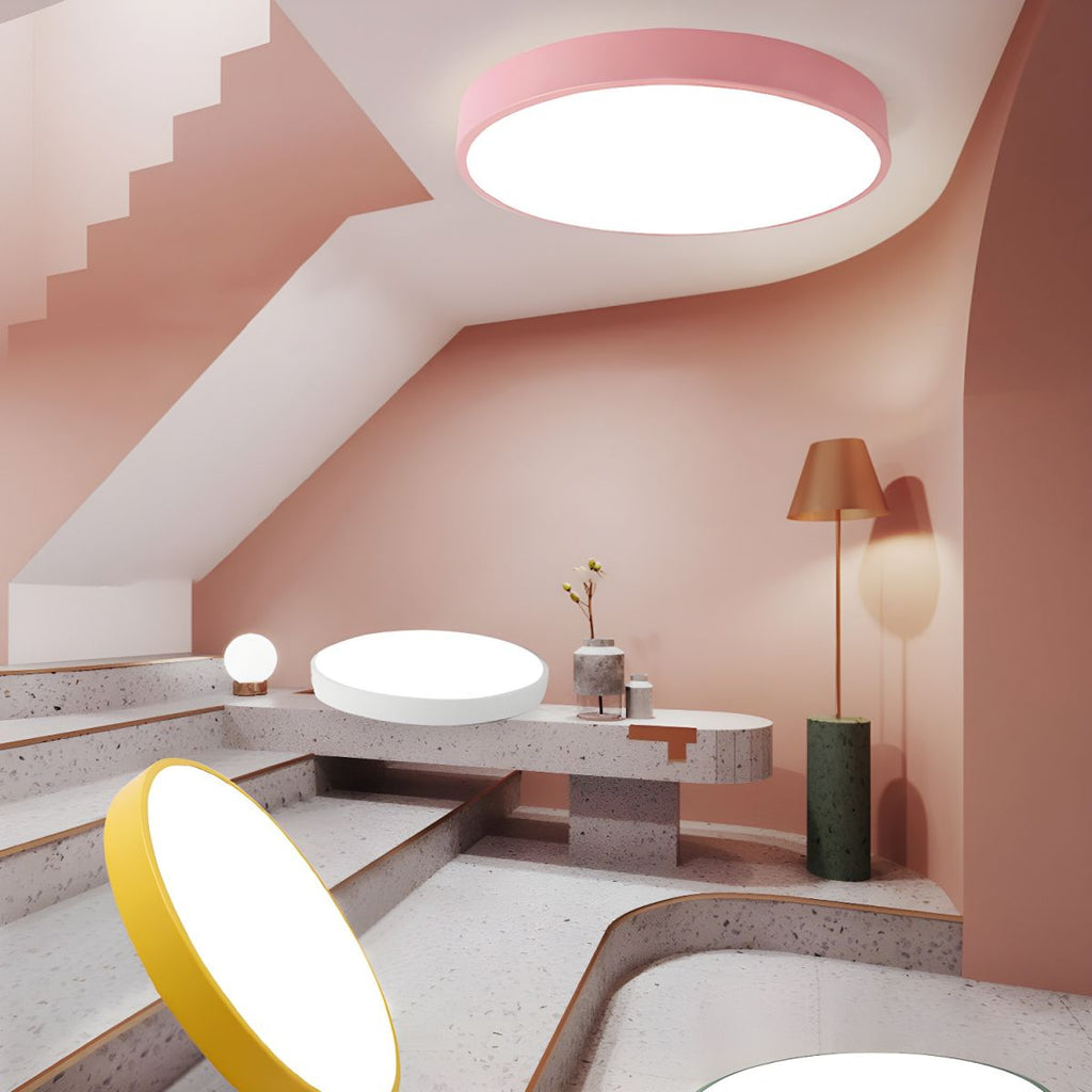 Sculpted Nordic Halo Ceiling Light