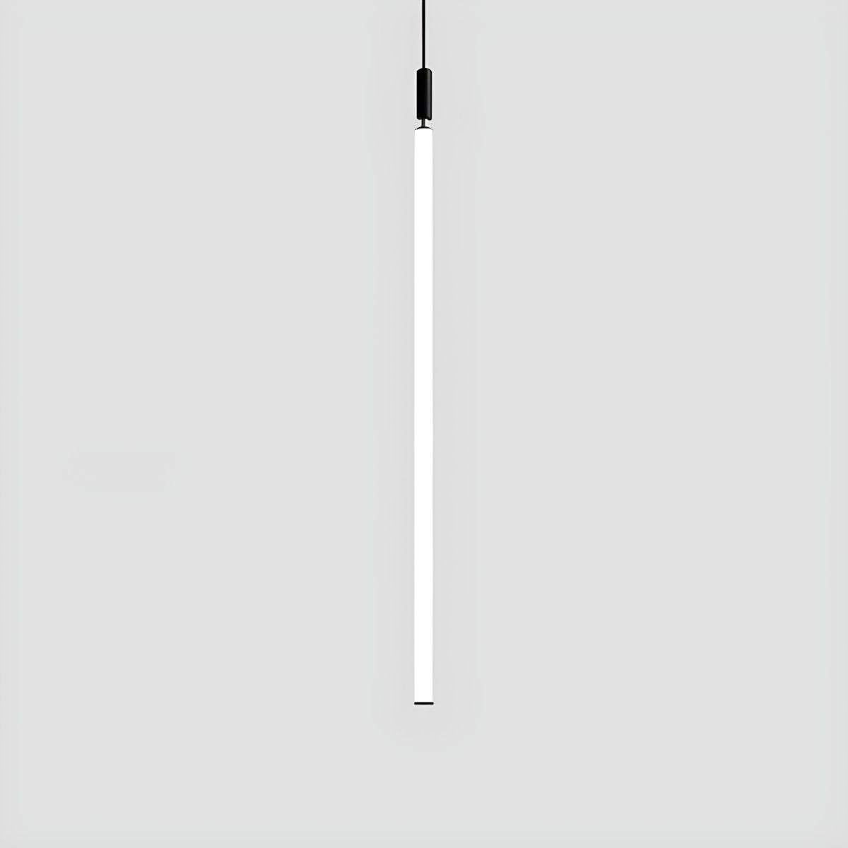 Sleek Black White Acrylic Tube Pendant