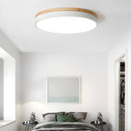 Nordic Wooden Round Flush Mount Ceiling Light