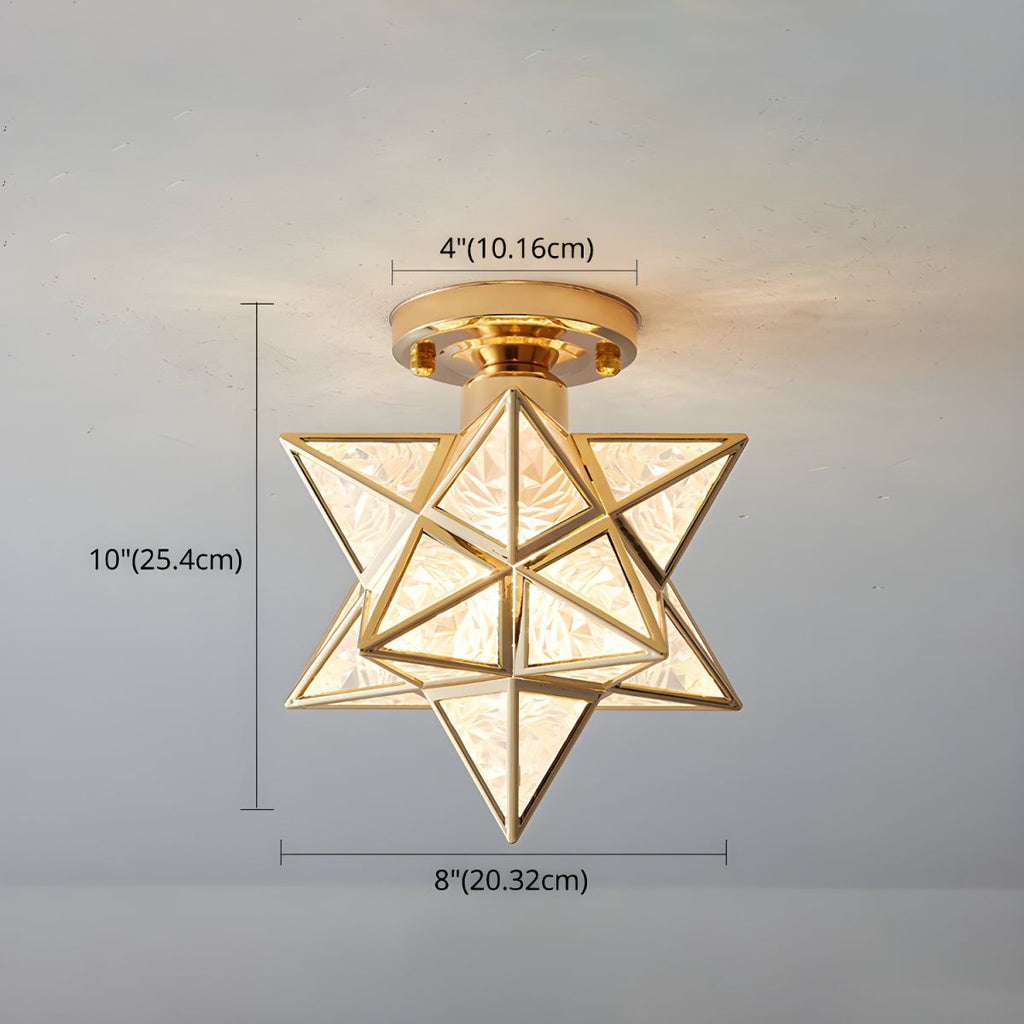 Colonial Star Semi-Flush Mount
