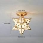Colonial Star Semi-Flush Mount