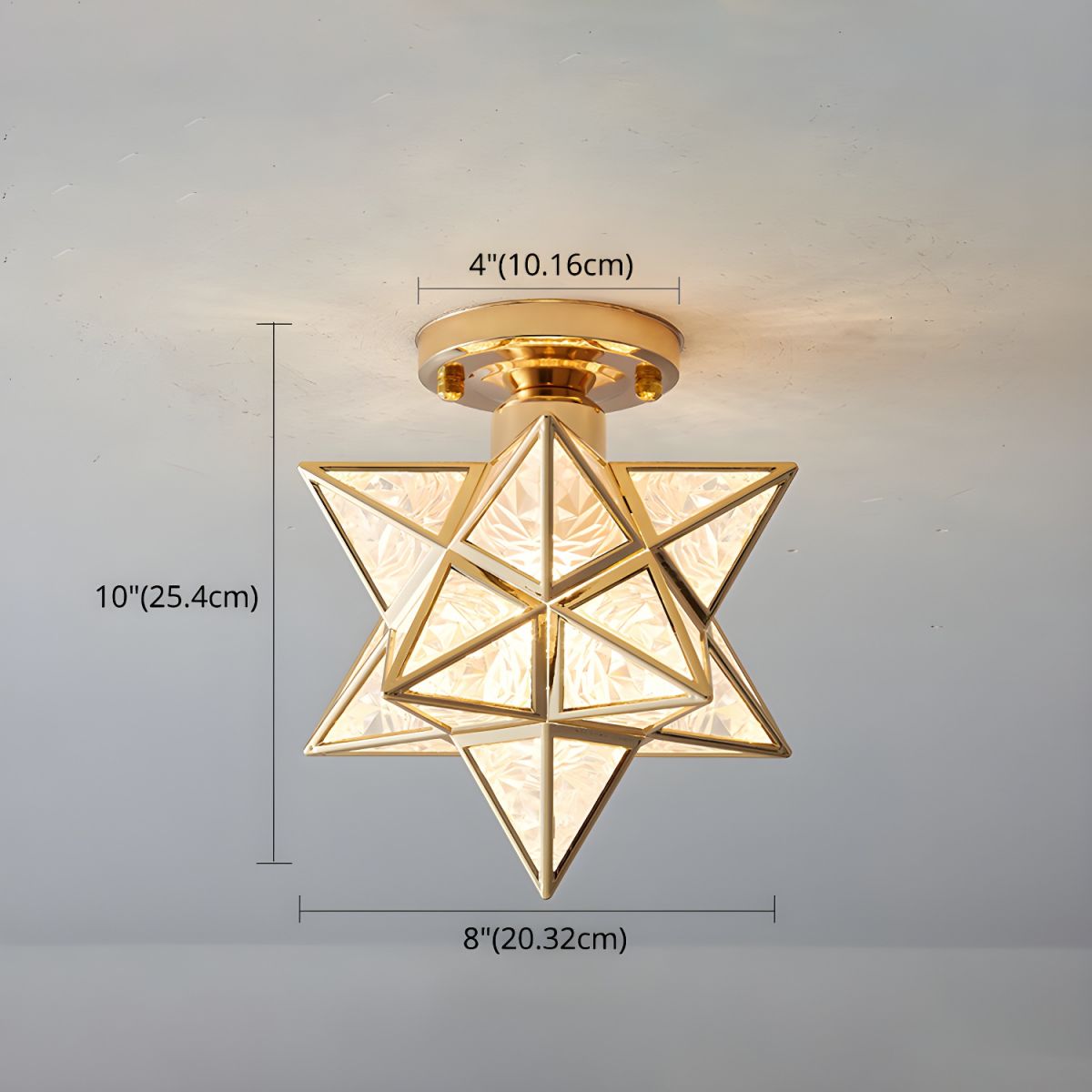 Colonial Star Semi-Flush Mount